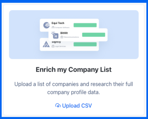 Enrich my Company List
